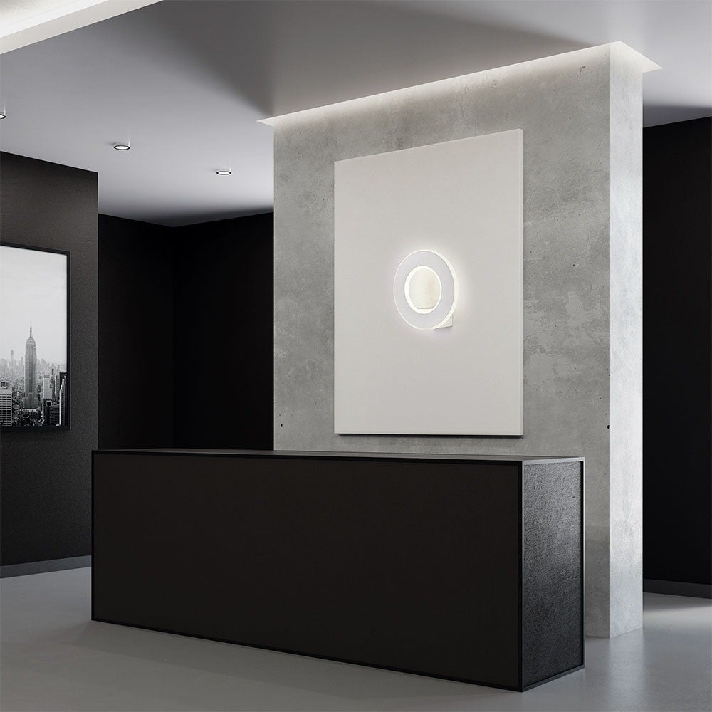 9W Lampa ścienna LED / Barwa:3000K / IP20 / Obudowa: Biała