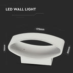 5W Lampa ścienna LED / Barwa:4000K / Obudowa: Biały / IP20