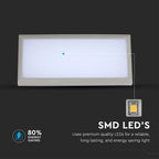 12W Lampa ścienna LED / Ukośna / Barwa:6400K / Obudowa: Szara