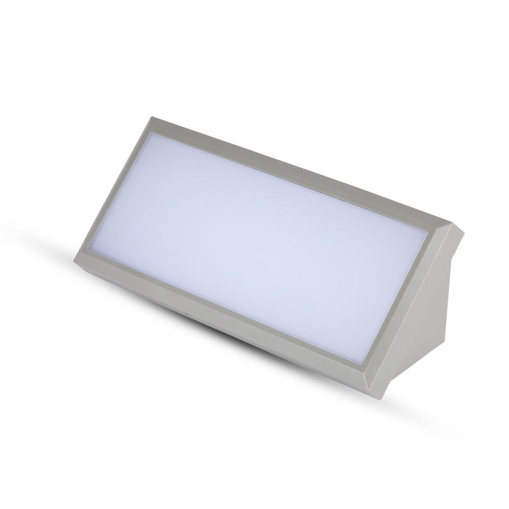 12W Lampa ścienna LED / Ukośna / Barwa:3000K / Obudowa: Szara