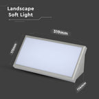 20W Lampa ścienna LED / Barwa:4000K / Obudowa: Szara