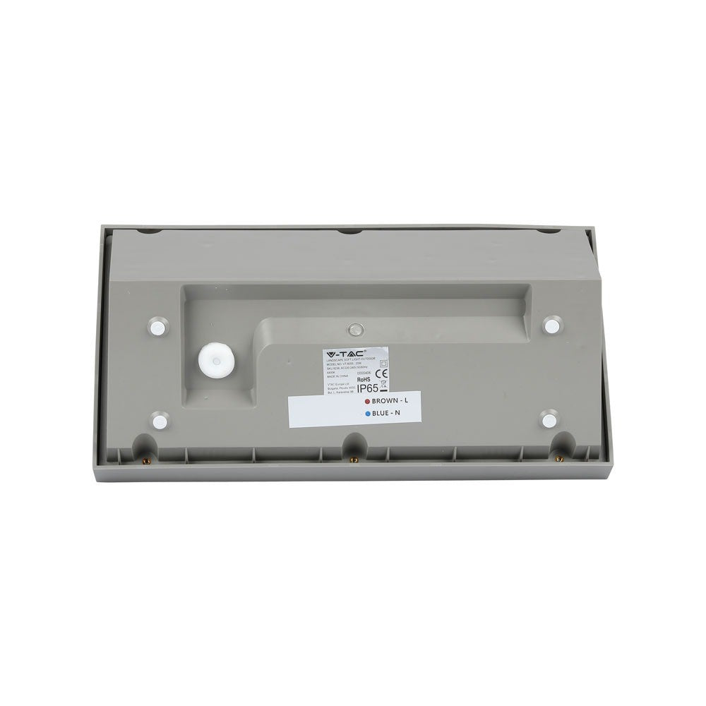 20W Lampa ścienna LED / Barwa:6400K / Obudowa: Szara