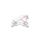 Nowodvorski System szynowy CTLS RECESSED POWER T CONNECTOR LEFT 2 (T-L2) 3-obwodowy CTLS 16A, 3,7kVA - Tworzywo sztuczne - Czarny 8240