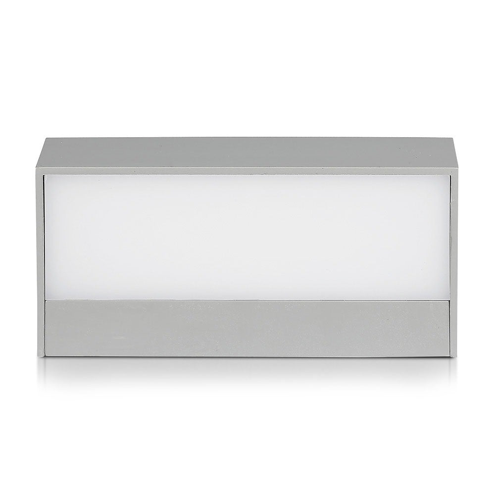 9W Lampa ścienna LED / Kierunek: Góra-Dół / Barwa:6400K / Obudowa: Szary