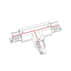 Nowodvorski System szynowy CTLS POWER T CONNECTOR, RIGHT 1 (T-R1) 3-obwodowy CTLS 16A, 3,7kVA - Tworzywo sztuczne - Czarny 8242