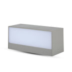 12W Lampa ścienna LED / Kierunek: Góra-Dół / Barwa:4000K / Obudowa: Szara