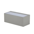 12W Lampa ścienna LED / Kierunek: Góra-Dół / Barwa:3000K / Obudowa: Szara
