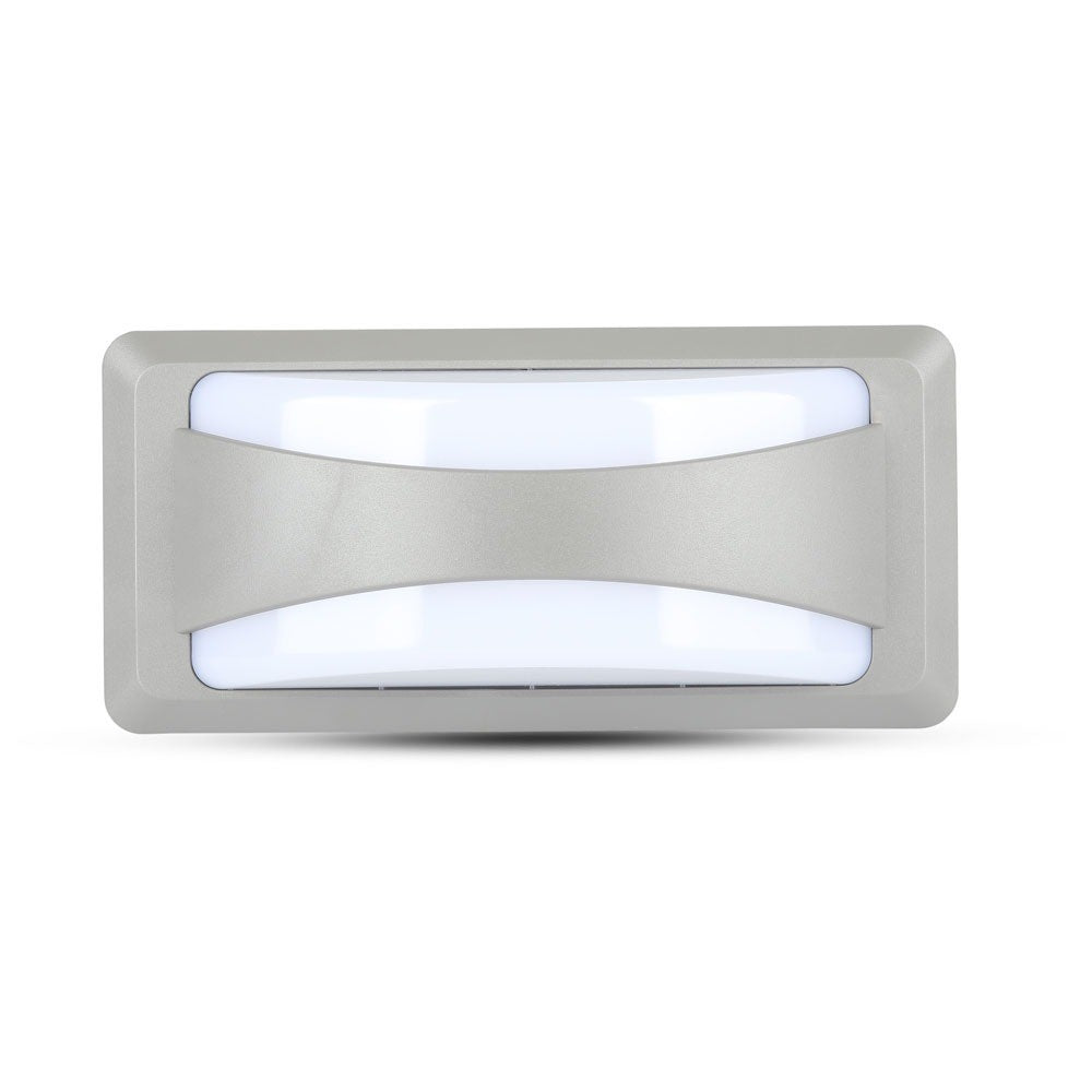 12W Lampa ścienna LED / Barwa:6400K / Obudowa: Szara