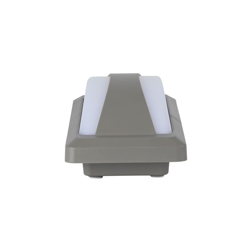 12W Lampa ścienna LED / Barwa:3000K / Obudowa: Szara