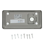 12W Lampa ścienna LED / Barwa:3000K / Obudowa: Szara