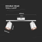 12W Lampa sufitowa / Barwa:3000K / Biały - Pierścień miedź