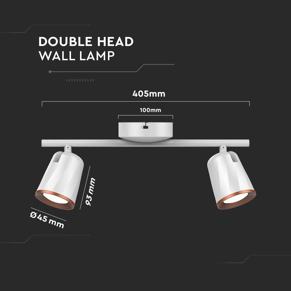 12W Lampa sufitowa / Barwa:3000K / Biały - Pierścień miedź
