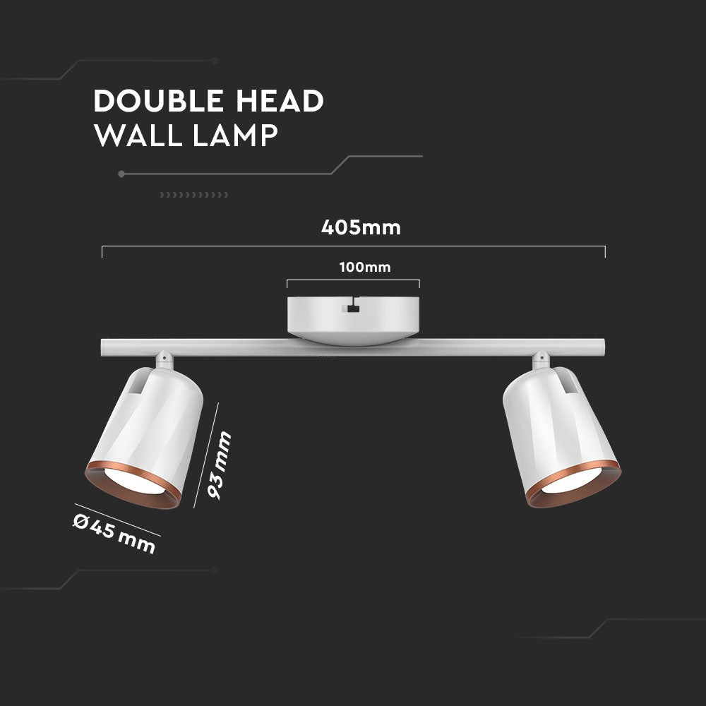 12W Lampa sufitowa / Barwa:4000K / Biały - Pierścień miedź