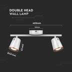 12W Lampa sufitowa / Barwa:4000K / Biały - Pierścień miedź