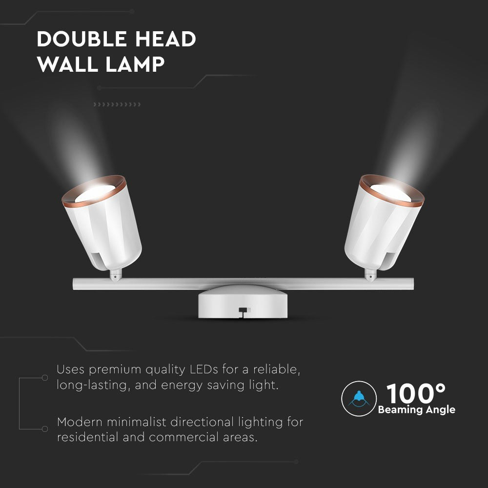 12W Lampa sufitowa / Barwa:3000K / Biały - Pierścień miedź