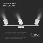 18W Lampa sufitowa / Barwa:3000K / Biały - Pierścień miedź