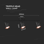 18W Lampa sufitowa / Barwa:4000K / Czarny - Pierścień miedź
