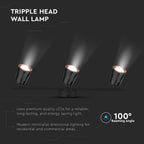 18W Lampa sufitowa / Barwa:4000K / Czarny - Pierścień miedź