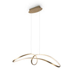 Maytoni Lampa wisząca Curve - Aluminium - Złoty MOD156PL-L52G4K