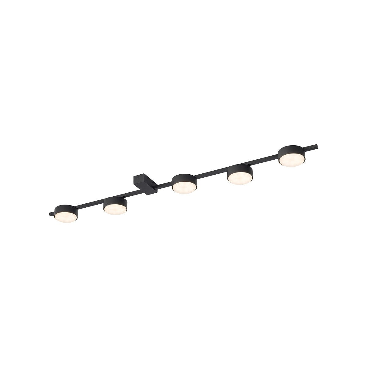 Nowodvorski Lampa przysufitowa PILLS 12W only LED 50/60Hz - Aluminium lakierowane - Czarny I 8262 - lampa włączona