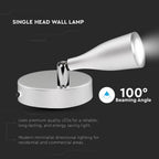4.5W Kinkiet LED / Barwa:4000K / Biały