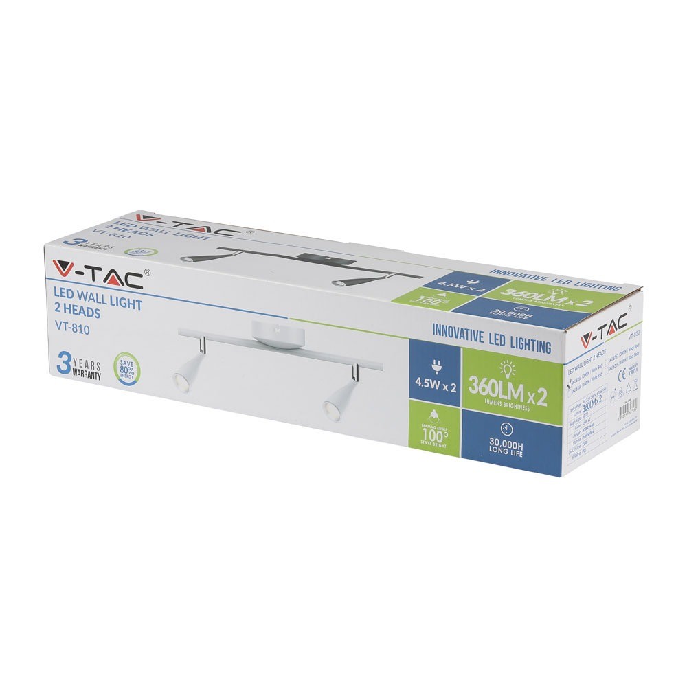 9W Lampa sufitowa / Barwa:4000K / Biały