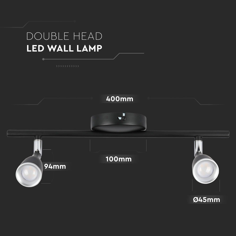 9W Lampa sufitowa / Barwa:4000K / Czarny