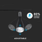 9W Lampa sufitowa / Barwa:3000K / Czarny