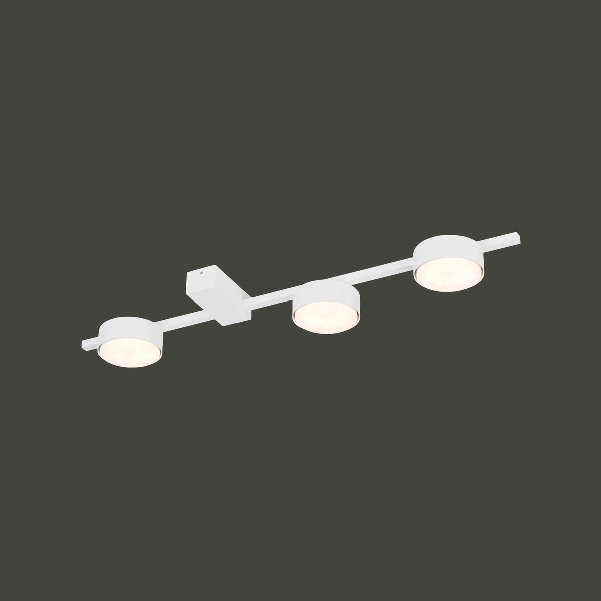 Nowodvorski Lampa przysufitowa PILLS 12W only LED 50/60Hz - Aluminium lakierowane - Biały II 8268 - lampa włączona