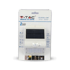 1.5W Lampa solarna ścienna / Trójkąt / Barwa:4000K / Obudowa: Biały + Czarny