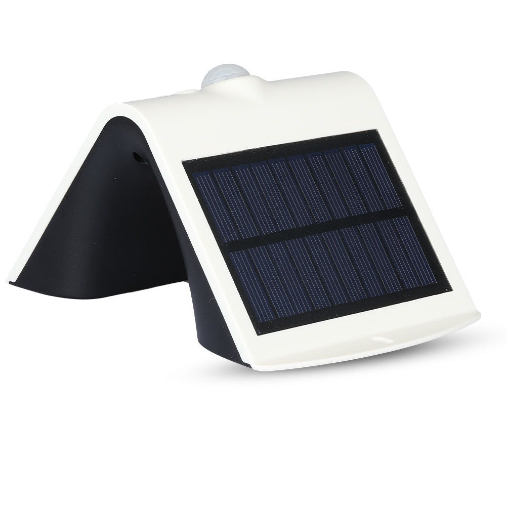 1.5W Lampa solarna ścienna / Trójkąt / Barwa:4000K / Obudowa: Biały + Czarny