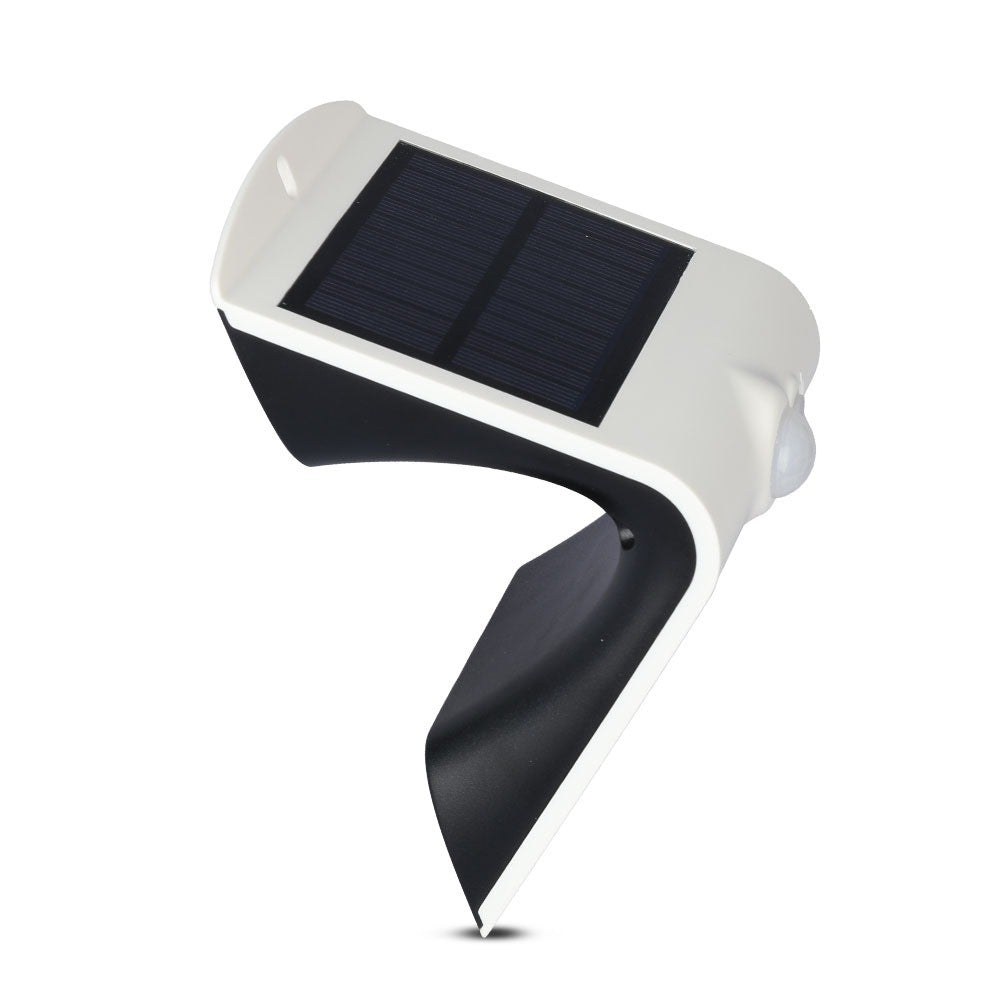 1.5W Lampa solarna ścienna / Trójkąt / Barwa:4000K / Obudowa: Biały + Czarny