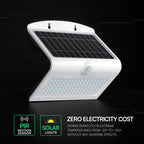 7W Lampa solarna ścienna / Trójkąt / Barwa:4000K / Obudowa: Biały + Czarny