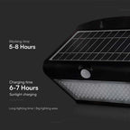 7W Lampa solarna ścienna / Trójkąt / Barwa:4000K / Obudowa: Czarny + Czarny