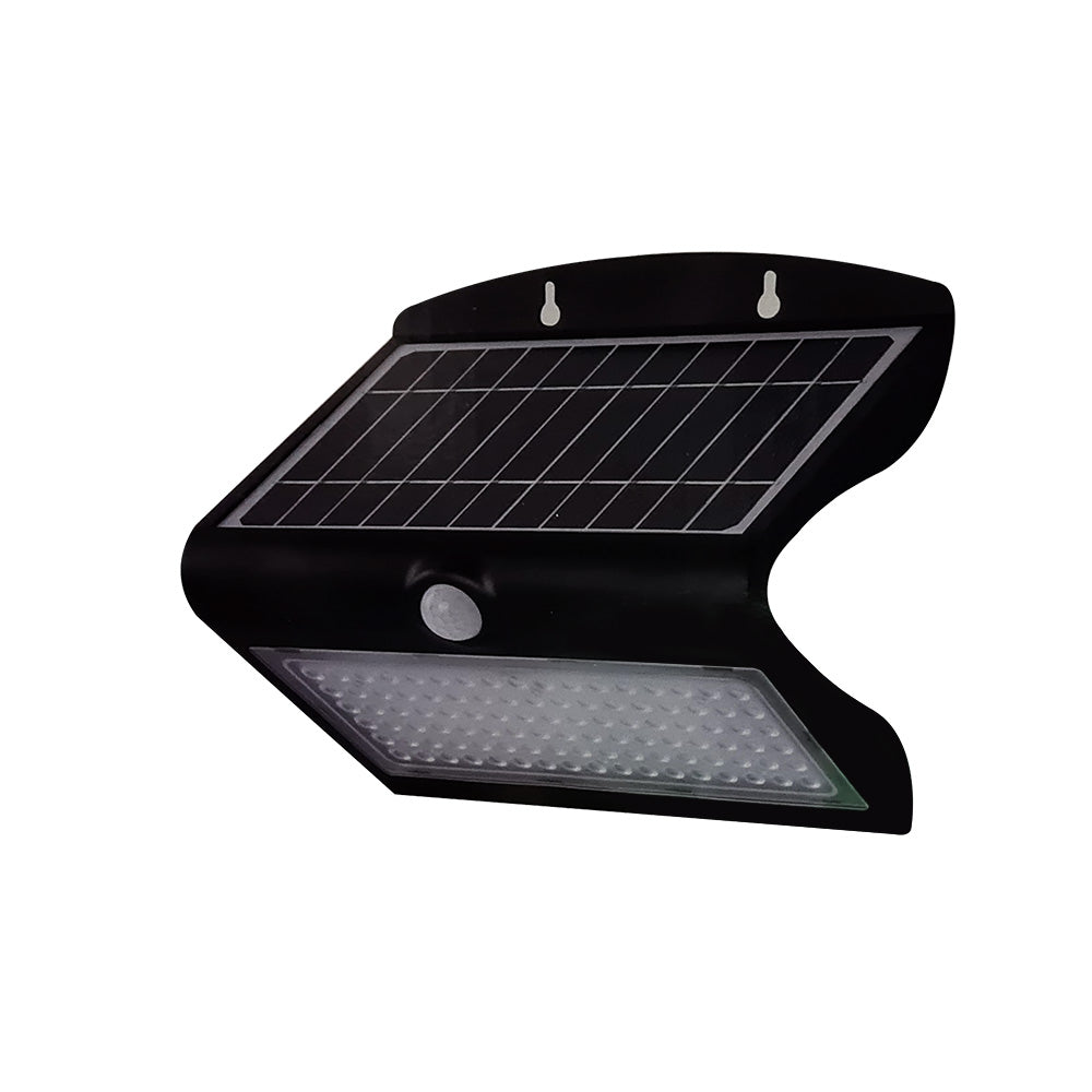 7W Lampa solarna ścienna / Trójkąt / Barwa:4000K / Obudowa: Czarny + Czarny