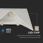 5W Lampa ścienna LED / Barwa:4000K / Obudowa: Biała