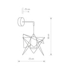 Nowodvorski Kinkiet GSTAR 10W only LED 50/60Hz - Stal mosiądzowana - Miedziany 8285