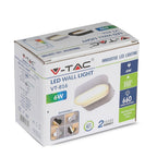 6W Lampa ścienna LED / Barwa:4000K / Obudowa: Biała