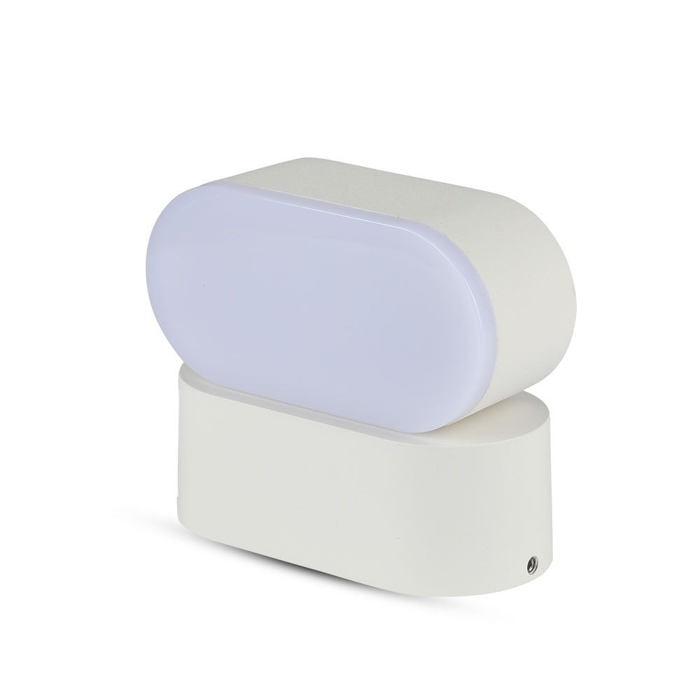 6W Lampa ścienna LED / Barwa:3000K / Obudowa: Biała