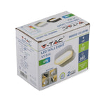6W Lampa ścienna LED / Barwa:4000K / Obudowa: Szara