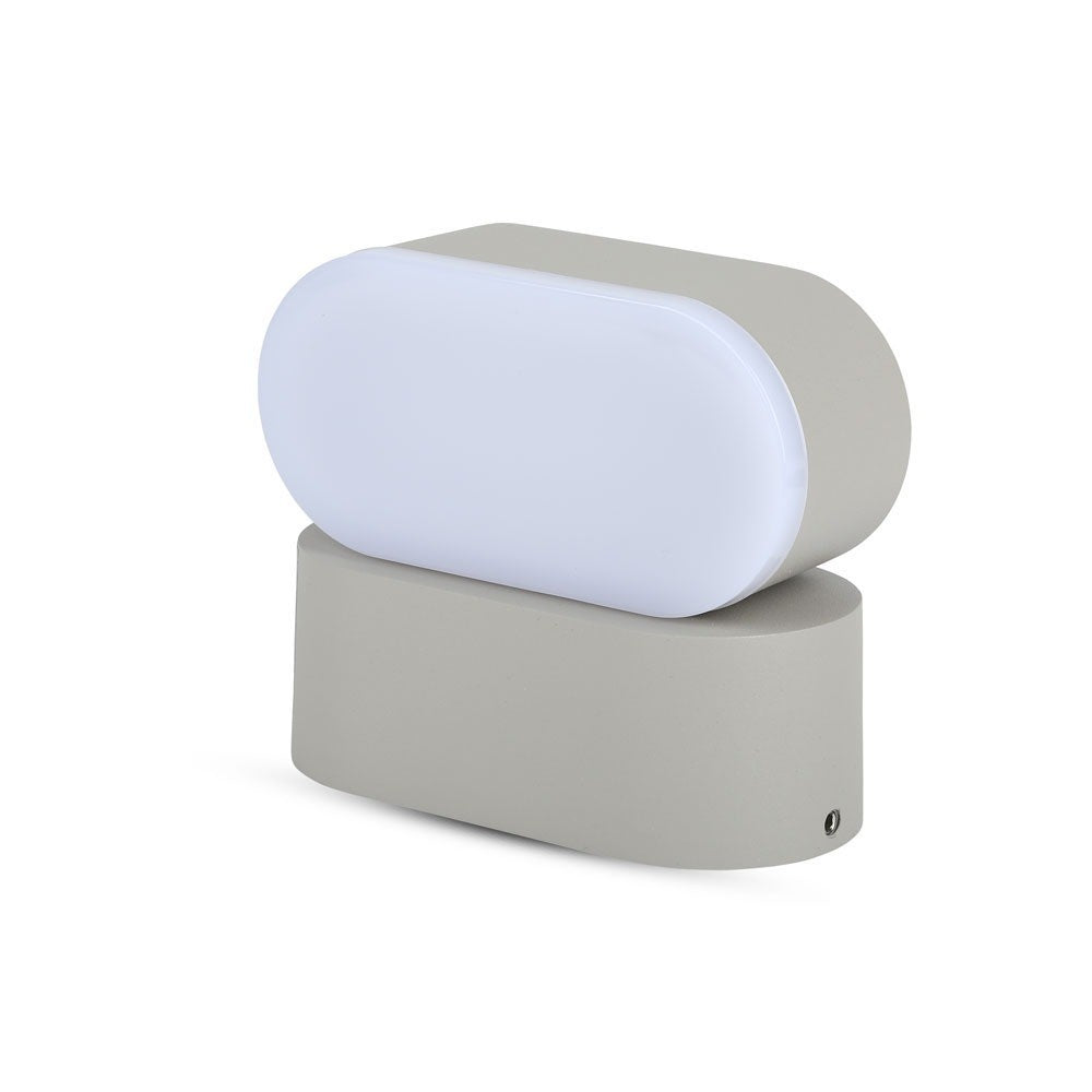 6W Lampa ścienna LED / Barwa:3000K / Obudowa: Szara