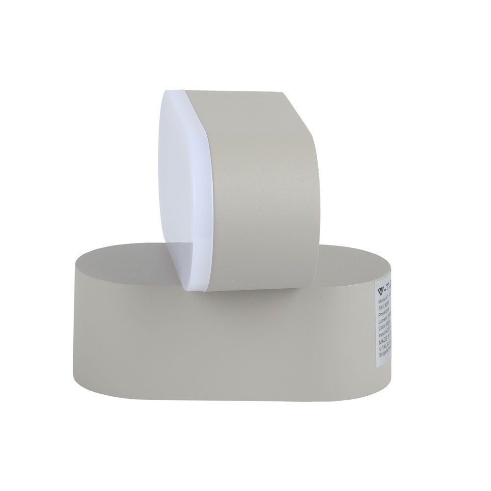 6W Lampa ścienna LED / Barwa:4000K / Obudowa: Szara