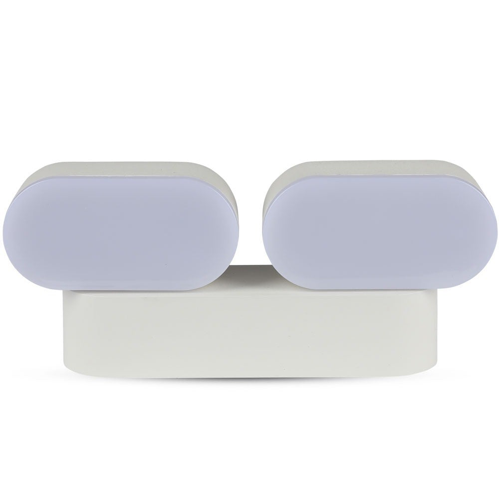 12W Lampa ścienna LED / Barwa:3000K / Obudowa: Biała