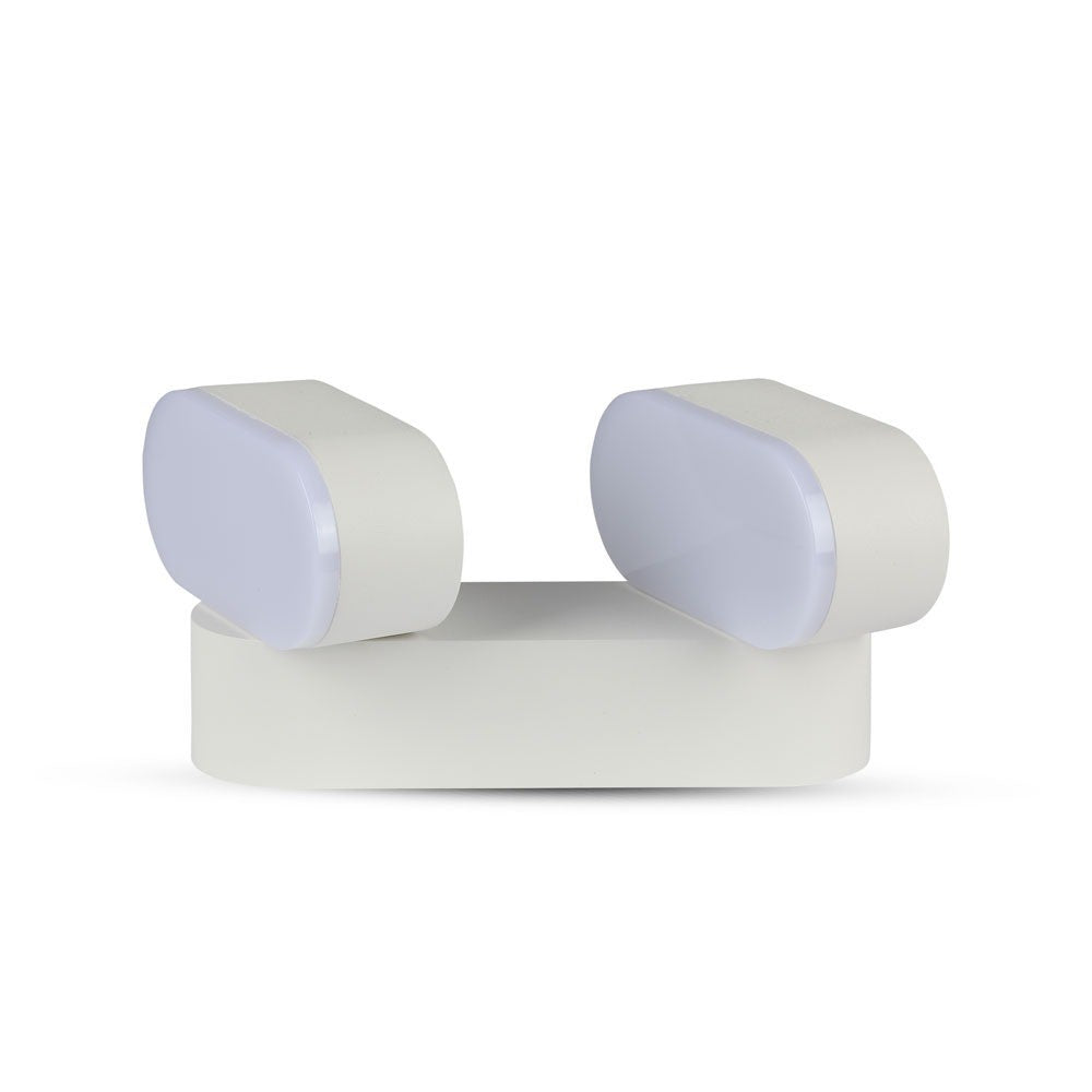 12W Lampa ścienna LED / Barwa:3000K / Obudowa: Biała