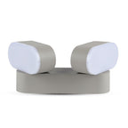 12W Lampa ścienna LED / Barwa:3000K / Obudowa: Szara