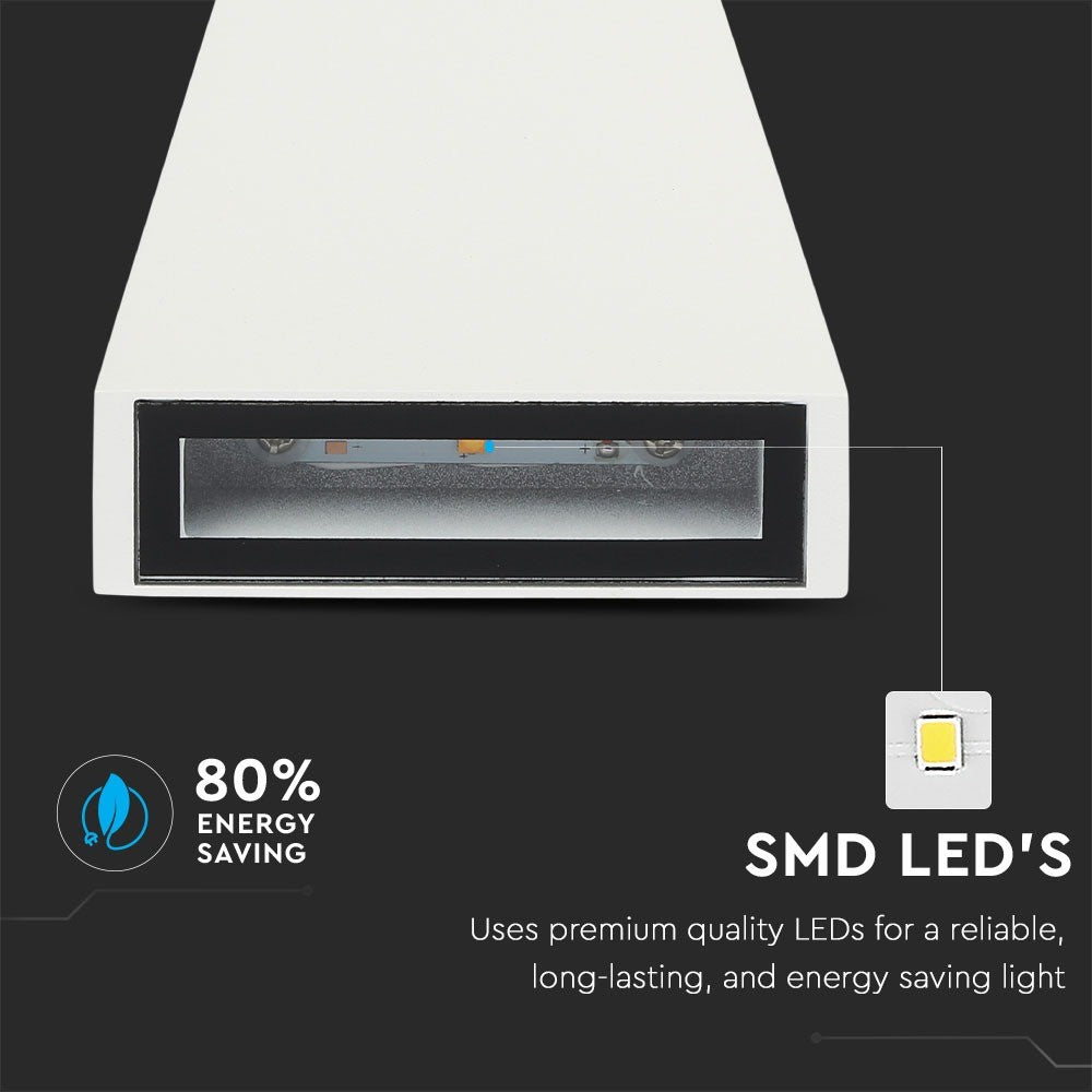6W Lampa ścienna LED / Barwa:3000K / Obudowa: Biała