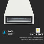 6W Lampa ścienna LED / Barwa:3000K / Obudowa: Biała