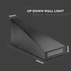 6W Lampa ścienna LED / Barwa:3000K / Obudowa: Czarna