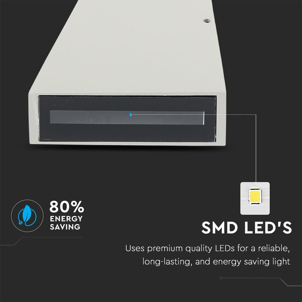 6W Lampa ścienna LED / Barwa:3000K / Obudowa: Szara