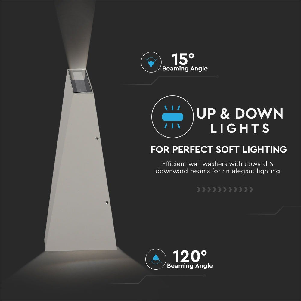 6W Lampa ścienna LED / Barwa:4000K / Obudowa: Szara